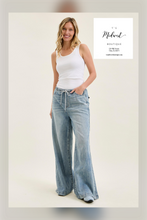 Load image into Gallery viewer, Denim Palazzo Pants with drawstring