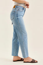 Load image into Gallery viewer, Mid Rise Judy Blue Ankle Straight Fit