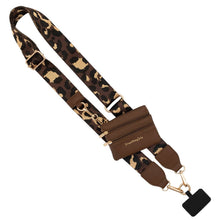 Load image into Gallery viewer, Clip &amp; Go Strap with Pouch - Leopard Collection: Brown/Gold