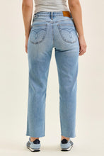 Load image into Gallery viewer, Mid Rise Judy Blue Ankle Straight Fit