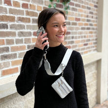Load image into Gallery viewer, Silver Clip &amp; Go Strap with Pouch
