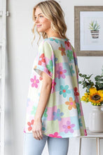Load image into Gallery viewer, SHORT SLEEVE Daisy PRINT TOP