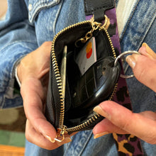 Load image into Gallery viewer, RFID Pouch: Black w/Gold Hardware RFID
