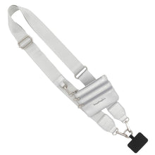 Load image into Gallery viewer, Silver Clip &amp; Go Strap with Pouch