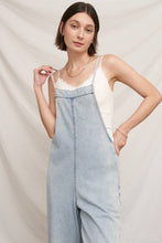 Load image into Gallery viewer, Spaghetti Strap Denim Jumpsuit