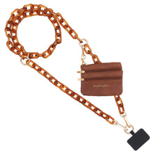 Load image into Gallery viewer, Clip &amp; Go Ice Chain with Pouch: Ice Tea - Brown Pouch