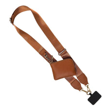 Load image into Gallery viewer, Clip &amp; Go Strap w/RFID Pouch Solid: Brown
