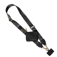 Load image into Gallery viewer, Clip &amp; Go Strap w/RFID Pouch Solid: Black