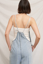 Load image into Gallery viewer, Spaghetti Strap Denim Jumpsuit