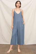 Load image into Gallery viewer, Sleeveless Denim Romper
