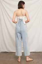 Load image into Gallery viewer, Spaghetti Strap Denim Jumpsuit