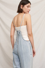 Load image into Gallery viewer, Spaghetti Strap Denim Jumpsuit