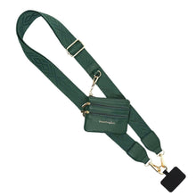 Load image into Gallery viewer, Clip &amp; Go Strap w/Zippered Pouch Classic: Hunter Green