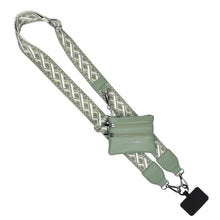 Load image into Gallery viewer, Clip &amp; Go Strap w/Zippered Pouch XOXO: Black