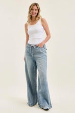 Load image into Gallery viewer, Denim Palazzo Pants with drawstring