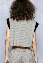Load image into Gallery viewer, Lace Trim Dot Pink Crop Top
