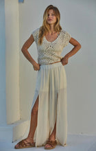 Load image into Gallery viewer, Cream Crochet Top