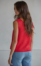 Load image into Gallery viewer, Red Tie Vest
