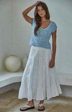 Load image into Gallery viewer, Powder Blue Crochet Top