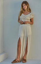 Load image into Gallery viewer, Cream Crochet Top