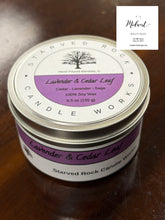 Load image into Gallery viewer, Lavender and Cedar leaf 5.5oz Candle￼￼