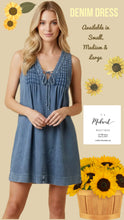 Load image into Gallery viewer, Vintage wash denim dress