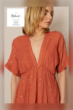 Load image into Gallery viewer, Golden Glow Handkerchief Maxi Dress