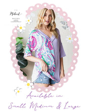 Load image into Gallery viewer, Lilac Paisley Top
