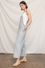 Load image into Gallery viewer, Spaghetti Strap Denim Jumpsuit
