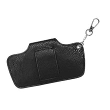 Load image into Gallery viewer, Eye Glass Pouch: Black w/Silver Hardware