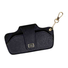 Load image into Gallery viewer, Eye Glass Pouch: Black w/Gold Hardware