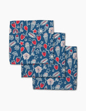 Load image into Gallery viewer, Summer Fun in Blue Dishcloth Set