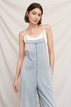 Load image into Gallery viewer, Spaghetti Strap Denim Jumpsuit