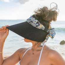 Load image into Gallery viewer, Scarf Accent Visor: Black