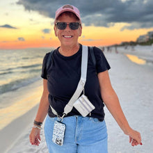 Load image into Gallery viewer, Silver Clip &amp; Go Strap with Pouch