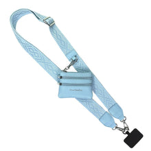 Load image into Gallery viewer, Clip &amp; Go Strap w/Zippered Pouch Classic: Sky Blue