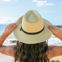 Load image into Gallery viewer, Drawstring Panama Hat: Beige
