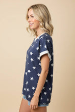 Load image into Gallery viewer, Navy Star Top