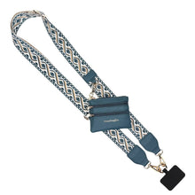 Load image into Gallery viewer, Clip &amp; Go Strap w/Zippered Pouch XOXO: Black