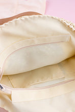 Load image into Gallery viewer, Khaki Straw Circle Tote