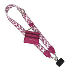 Load image into Gallery viewer, Clip &amp; Go Strap w/Zippered Pouch XOXO: Black