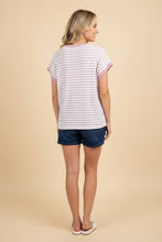 Load image into Gallery viewer, CREAM/ROSE BUTTON DOWN