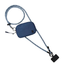 Load image into Gallery viewer, Active Crossbody w/RFID Pouch Single Rope: Navy