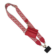 Load image into Gallery viewer, Clip &amp; Go Strap w/Zippered Pouch XOXO: Black